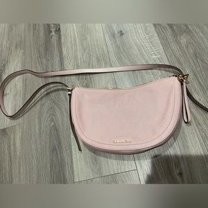 Michael Kors- Women's Pink Half Moon Shoulder/Crossbody Bag.
